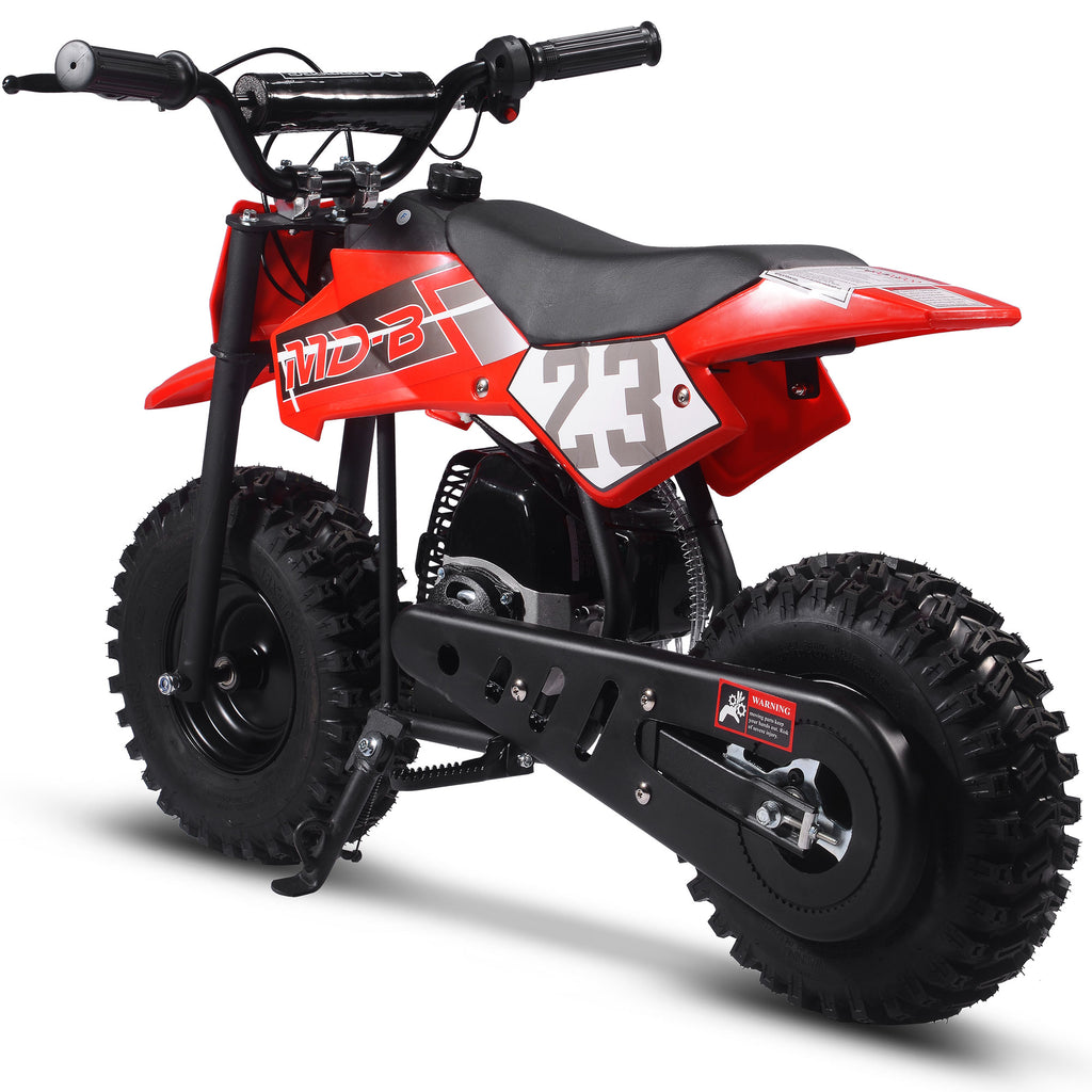 MotoTec Big Supermoto 50cc 2-Stroke Kids Dirt Bike Red