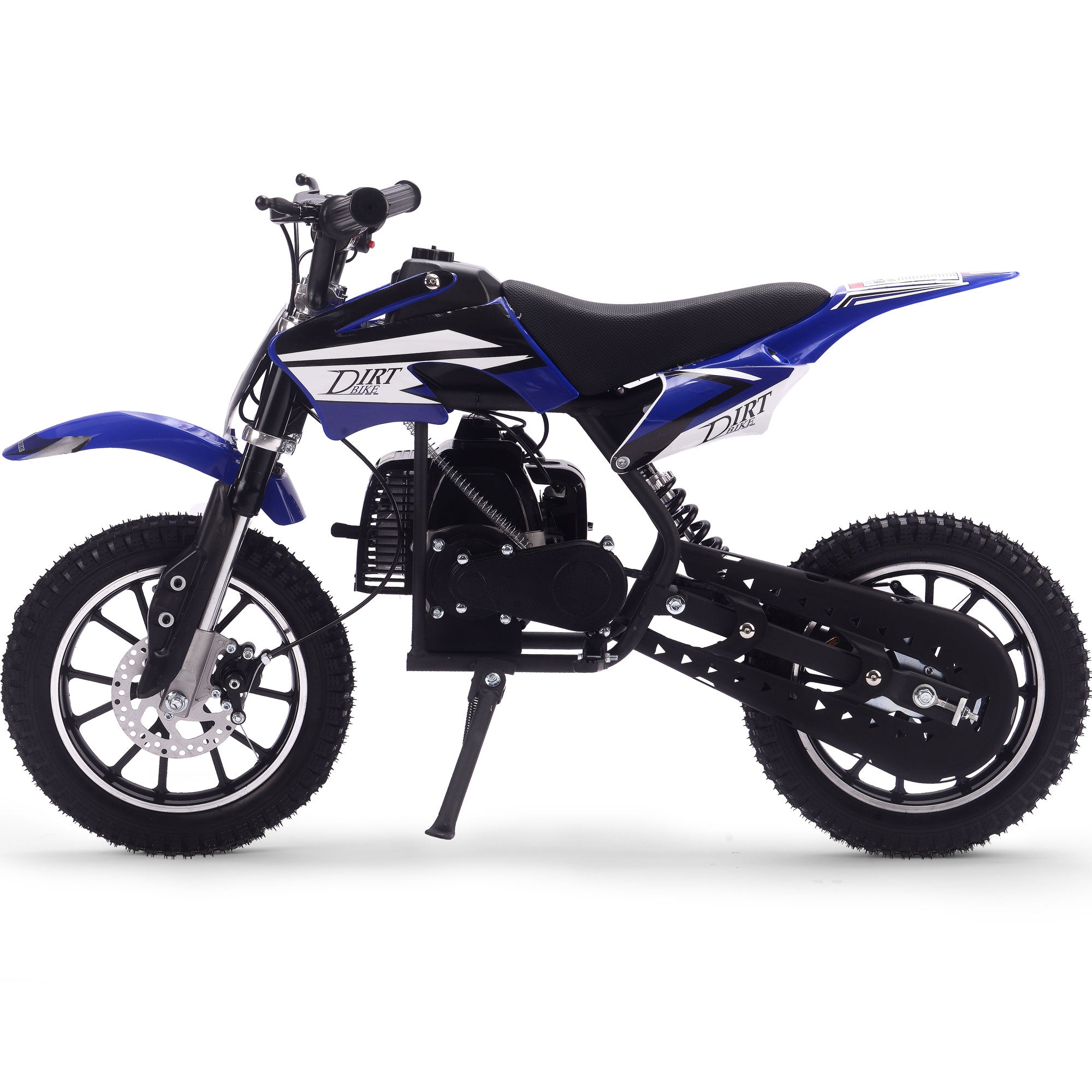 MotoTec Big Alien 50cc 2-Stroke Kids Gas Dirt Bike Blue