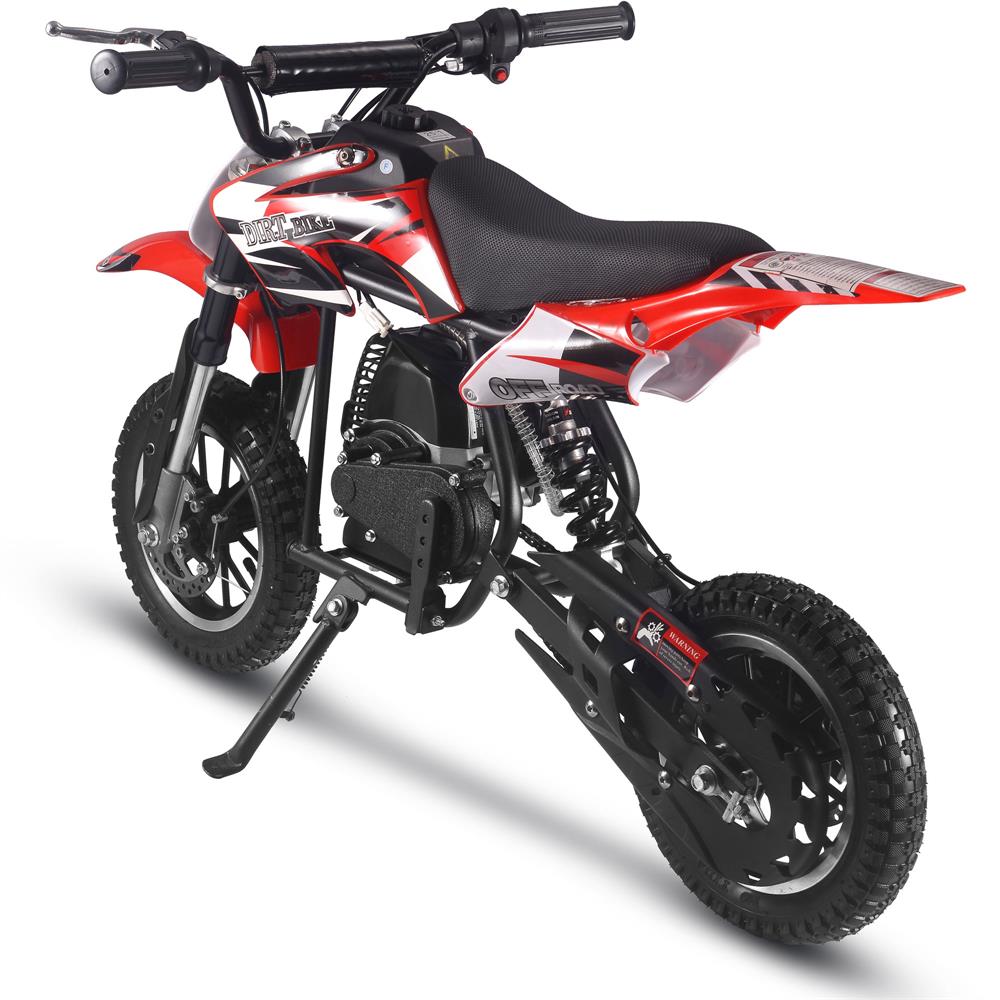 MotoTec Big Alien 50cc 2-Stroke Kids Gas Dirt Bike Red