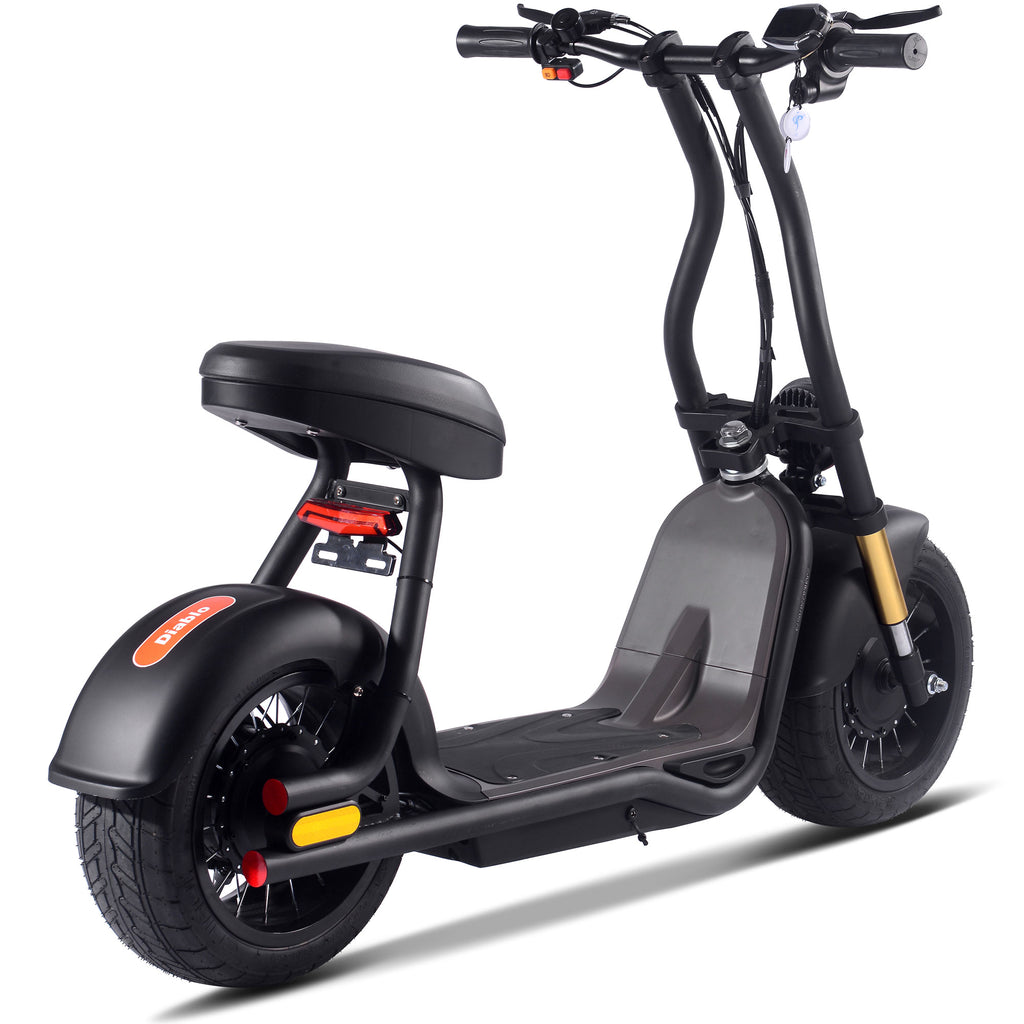 MotoTec Diablo 48v 1000w Lithium Electric Scooter White by SalePriced.net