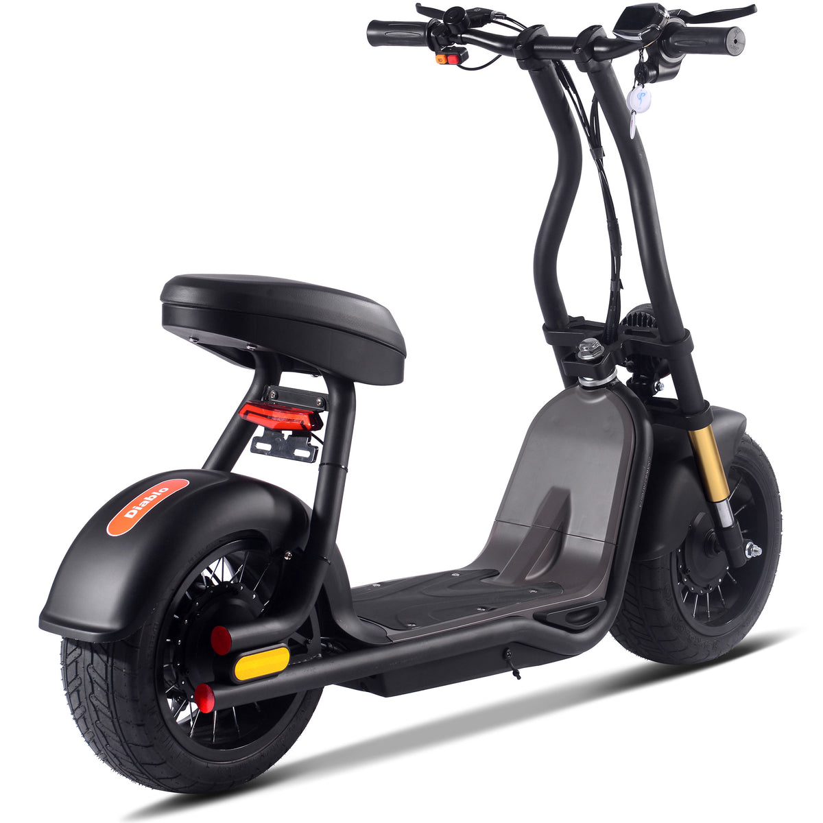 MotoTec Diablo 48v 1000w Lithium Electric Scooter White by SalePriced.net