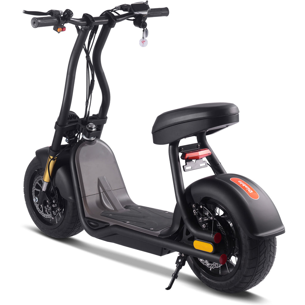 MotoTec Diablo 48v 1000w Lithium Electric Scooter White by SalePriced.net