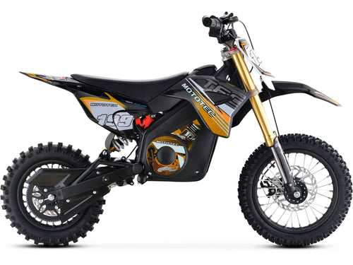 MotoTec 36v 1200w Pro Electric Dirt Bike Lithium Orange
