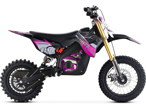 MotoTec 36v 1200w Pro Electric Dirt Bike Lithium Pink