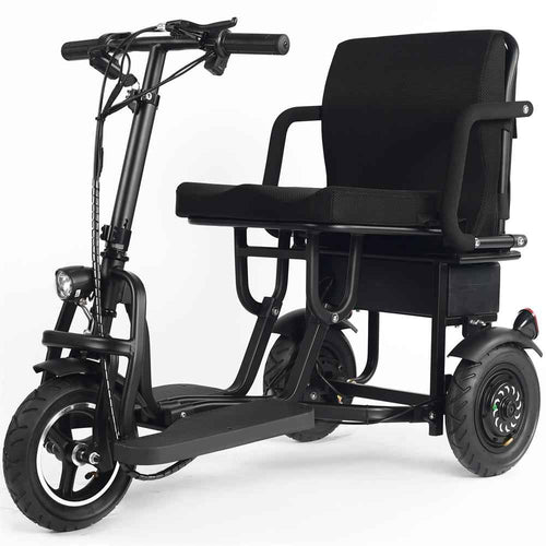 Folding Electric Mobility Trike, 48V Lithium Battery, 17 MPH, 700W Motor, 3-Wheel Design