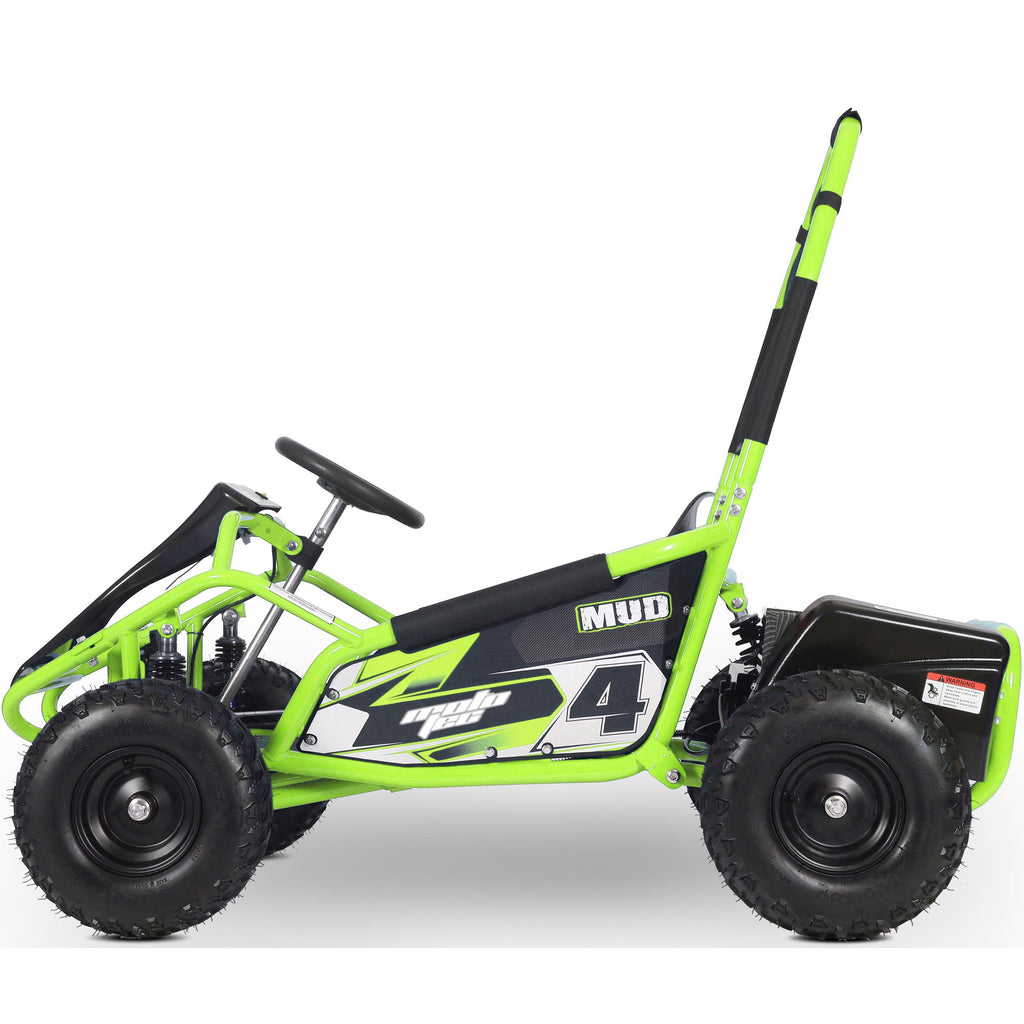 MotoTec Mud Kids Electric 48v 1000w Go Kart Full Suspension Green by SalePriced.net