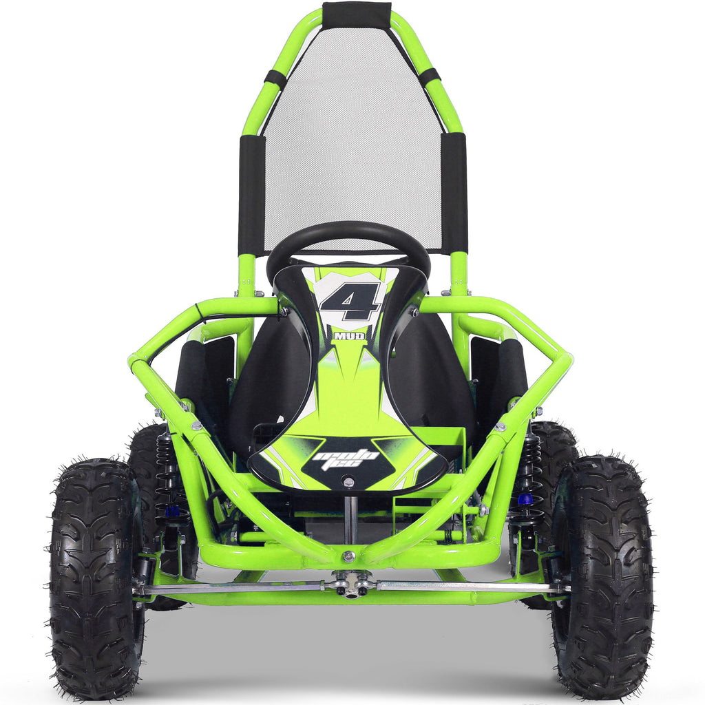 MotoTec Mud Kids Electric 48v 1000w Go Kart Full Suspension Green by SalePriced.net