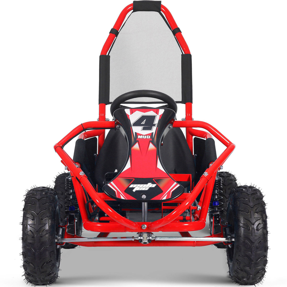 MotoTec Mud Kids Electric 48v 1000w Go Kart Full Suspension Red by SalePriced.net