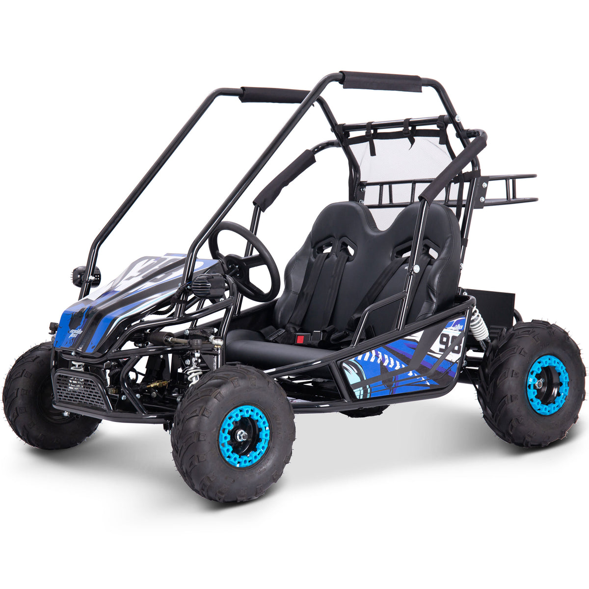 MotoTec Mud XL 60v 2000w Electric Go Kart Full Suspension Blue by SalePriced.net