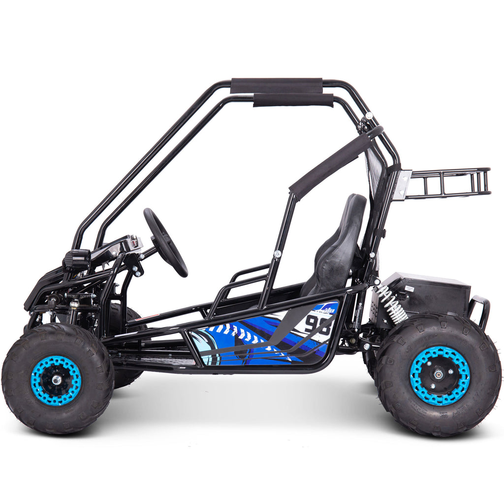 MotoTec Mud XL 60v 2000w Electric Go Kart Full Suspension Blue by SalePriced.net