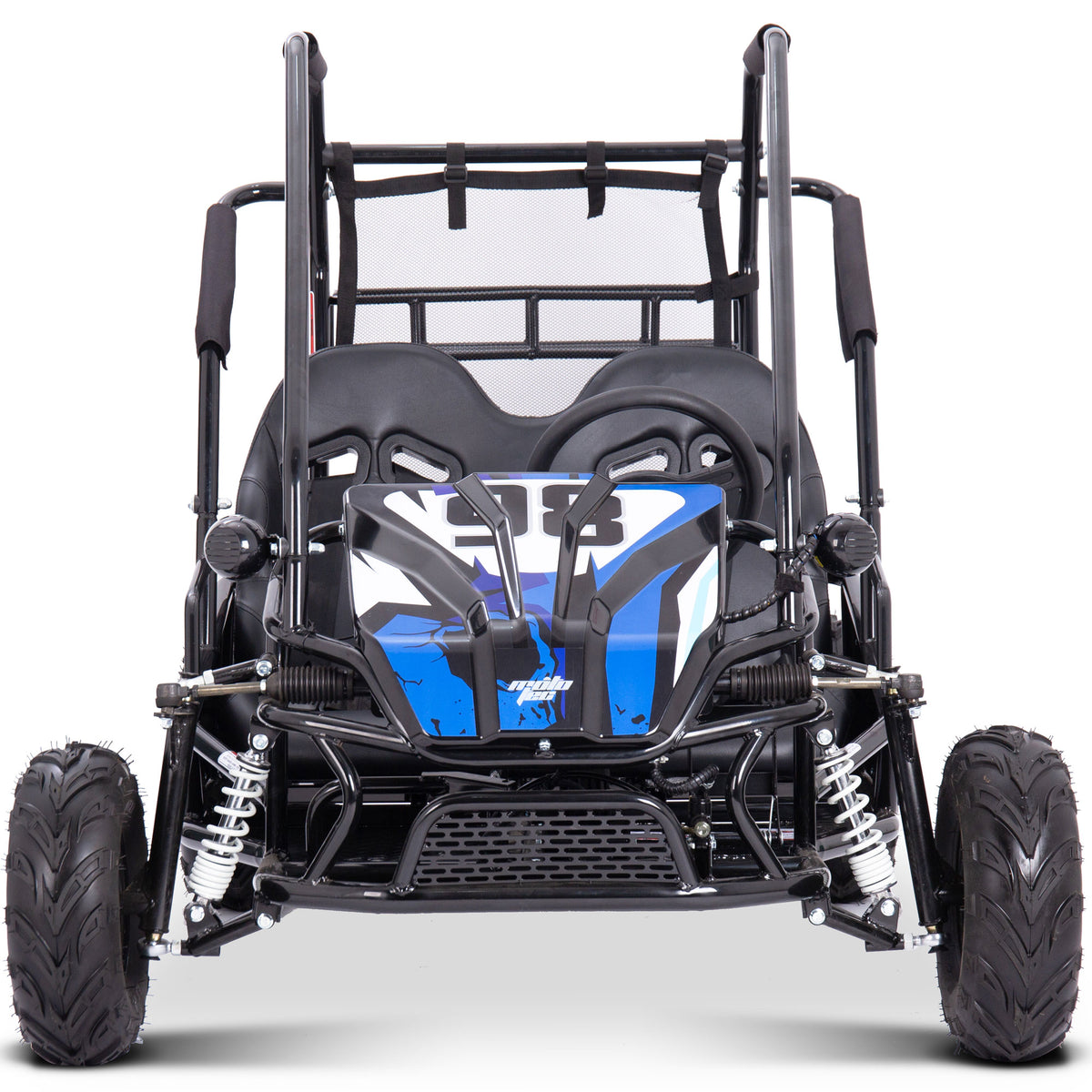 MotoTec Mud XL 60v 2000w Electric Go Kart Full Suspension Blue by SalePriced.net