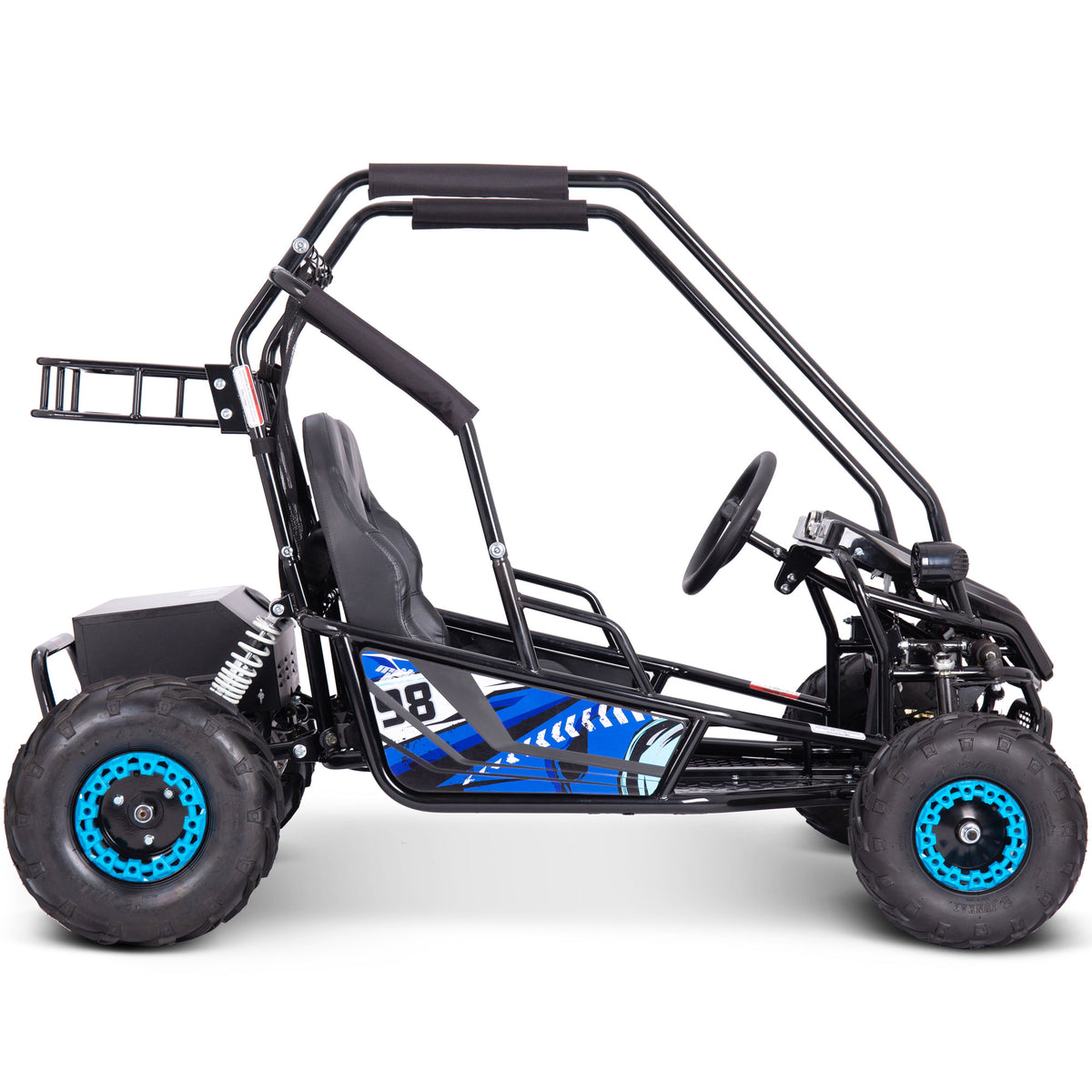MotoTec Mud XL 60v 2000w Electric Go Kart Full Suspension Blue by SalePriced.net