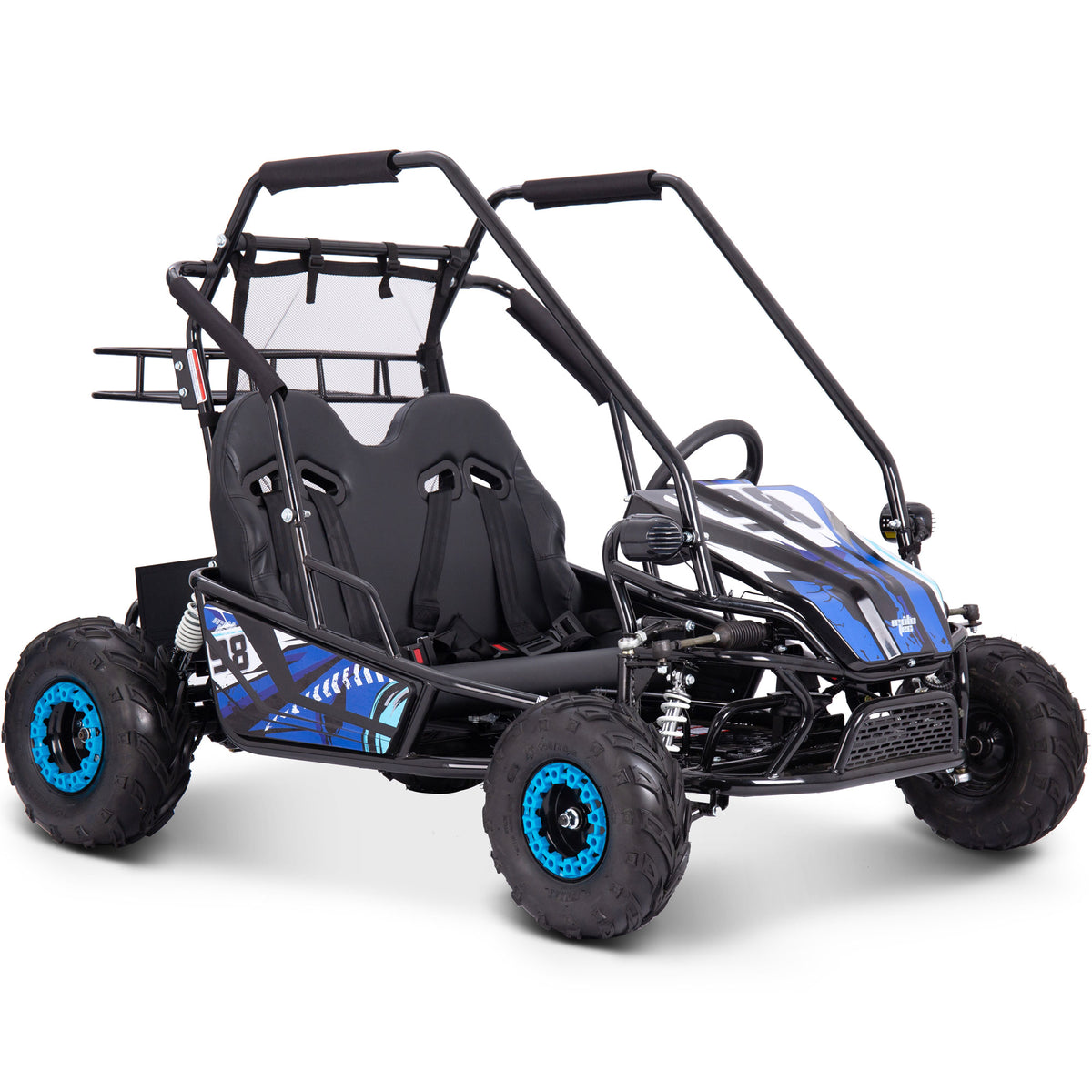 MotoTec Mud XL 60v 2000w Electric Go Kart Full Suspension Blue by SalePriced.net