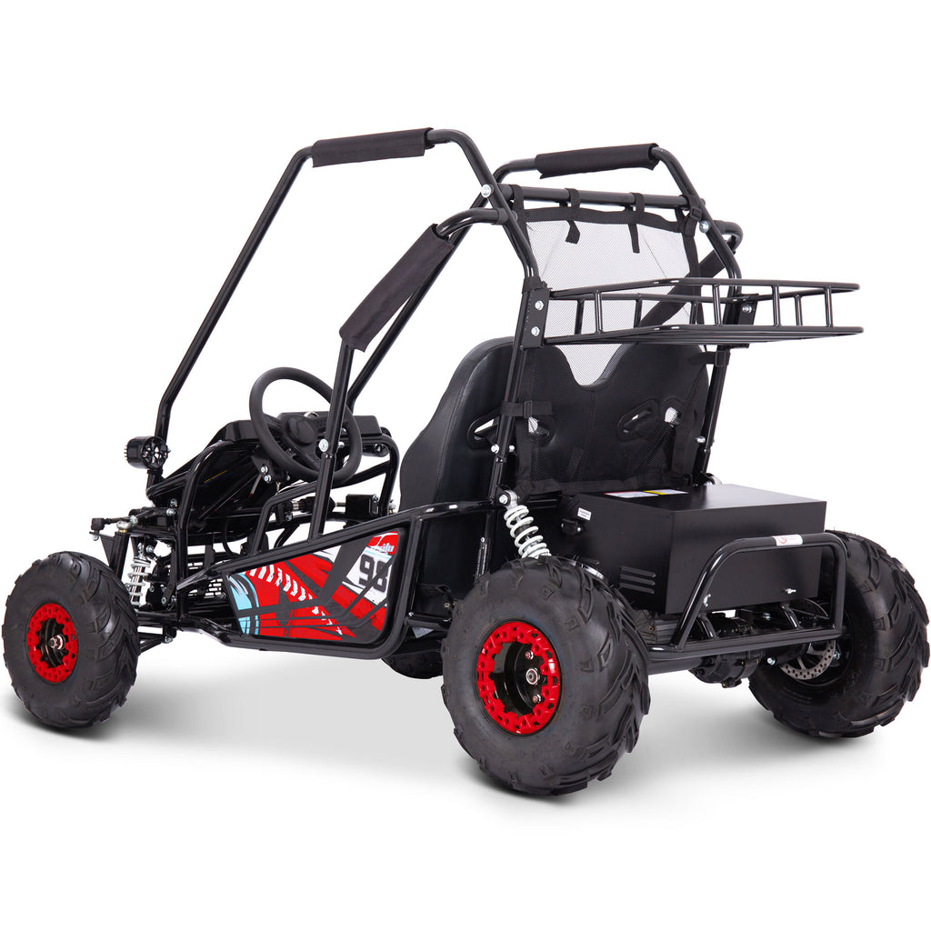 MotoTec Mud XL 60v 2000w Electric Go Kart Full Suspension Red by SalePriced.net