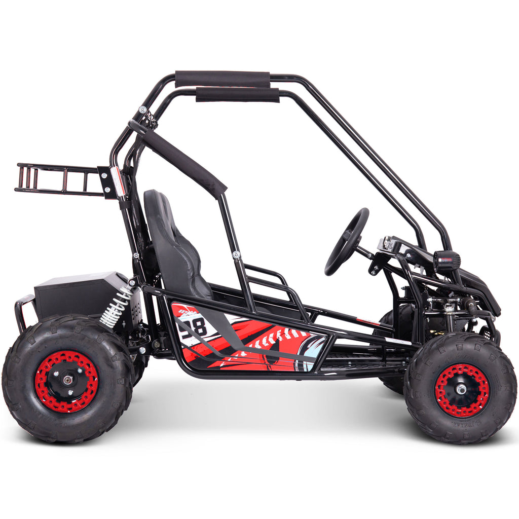 MotoTec Mud XL 60v 2000w Electric Go Kart Full Suspension Red by SalePriced.net