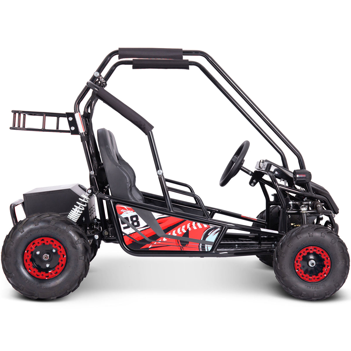 MotoTec Mud XL 60v 2000w Electric Go Kart Full Suspension Red by SalePriced.net