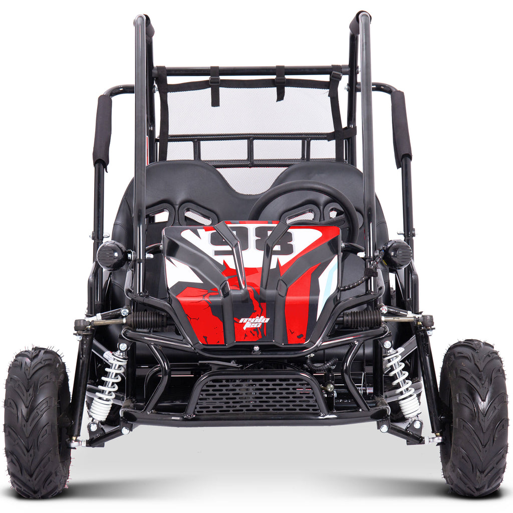 MotoTec Mud XL 60v 2000w Electric Go Kart Full Suspension Red by SalePriced.net