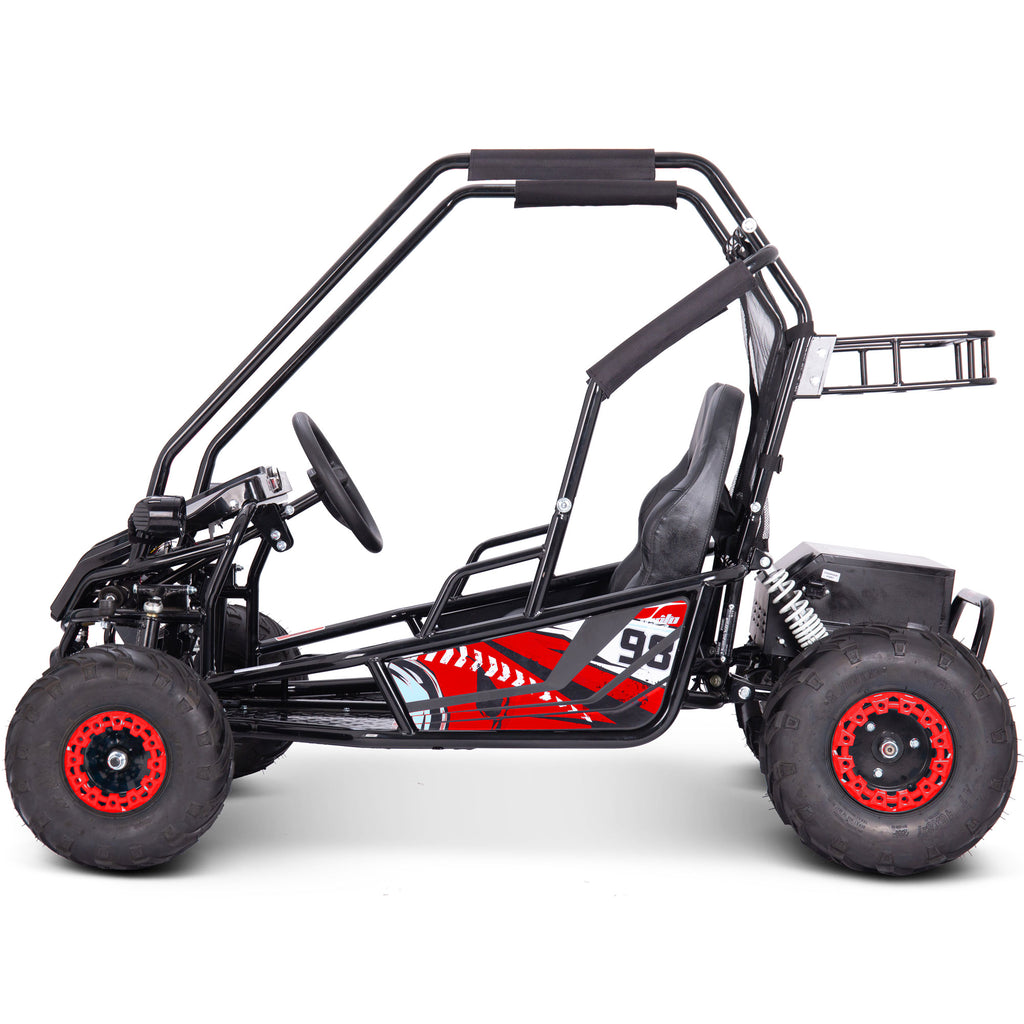 MotoTec Mud XL 60v 2000w Electric Go Kart Full Suspension Red by SalePriced.net