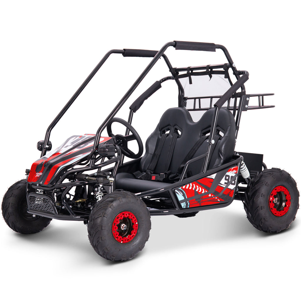 MotoTec Mud XL 60v 2000w Electric Go Kart Full Suspension Red by SalePriced.net