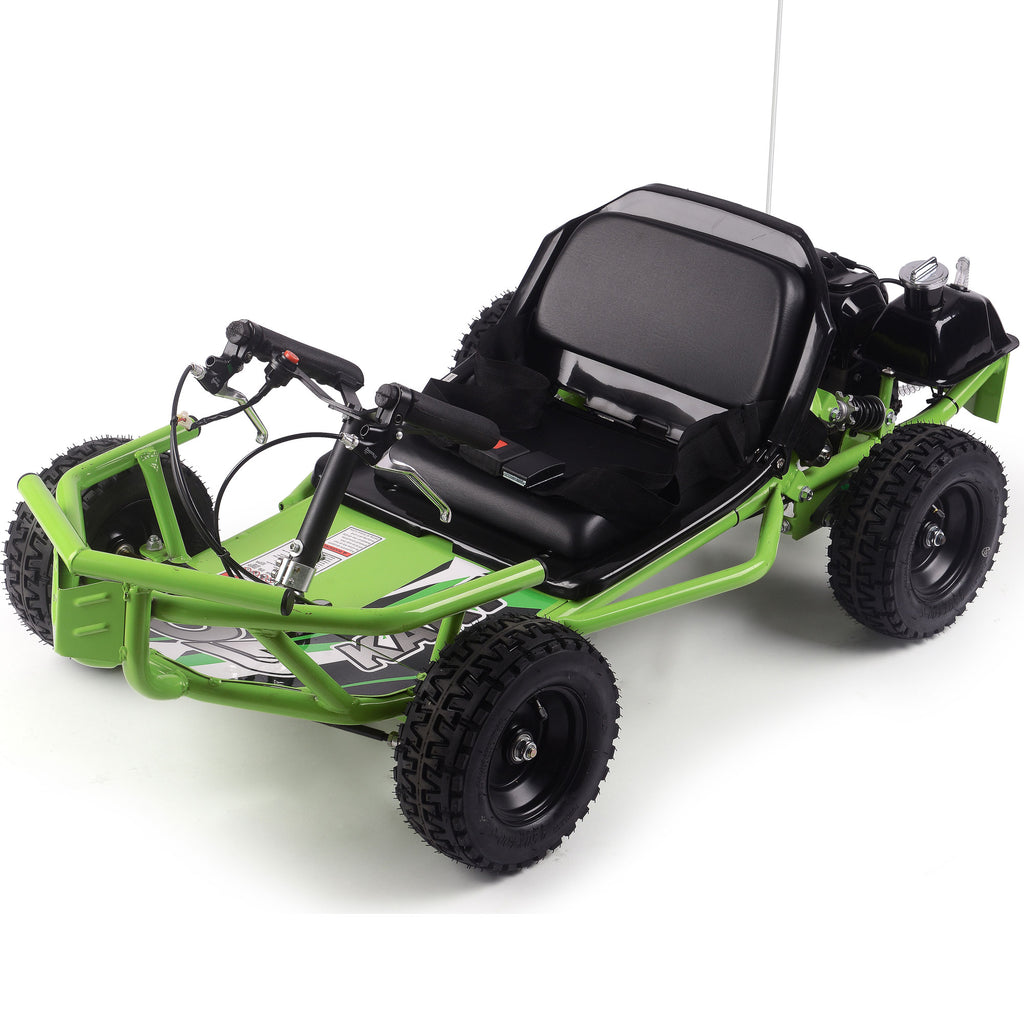MotoTec Sandman Kids Gas Powered 49cc Go Kart Green