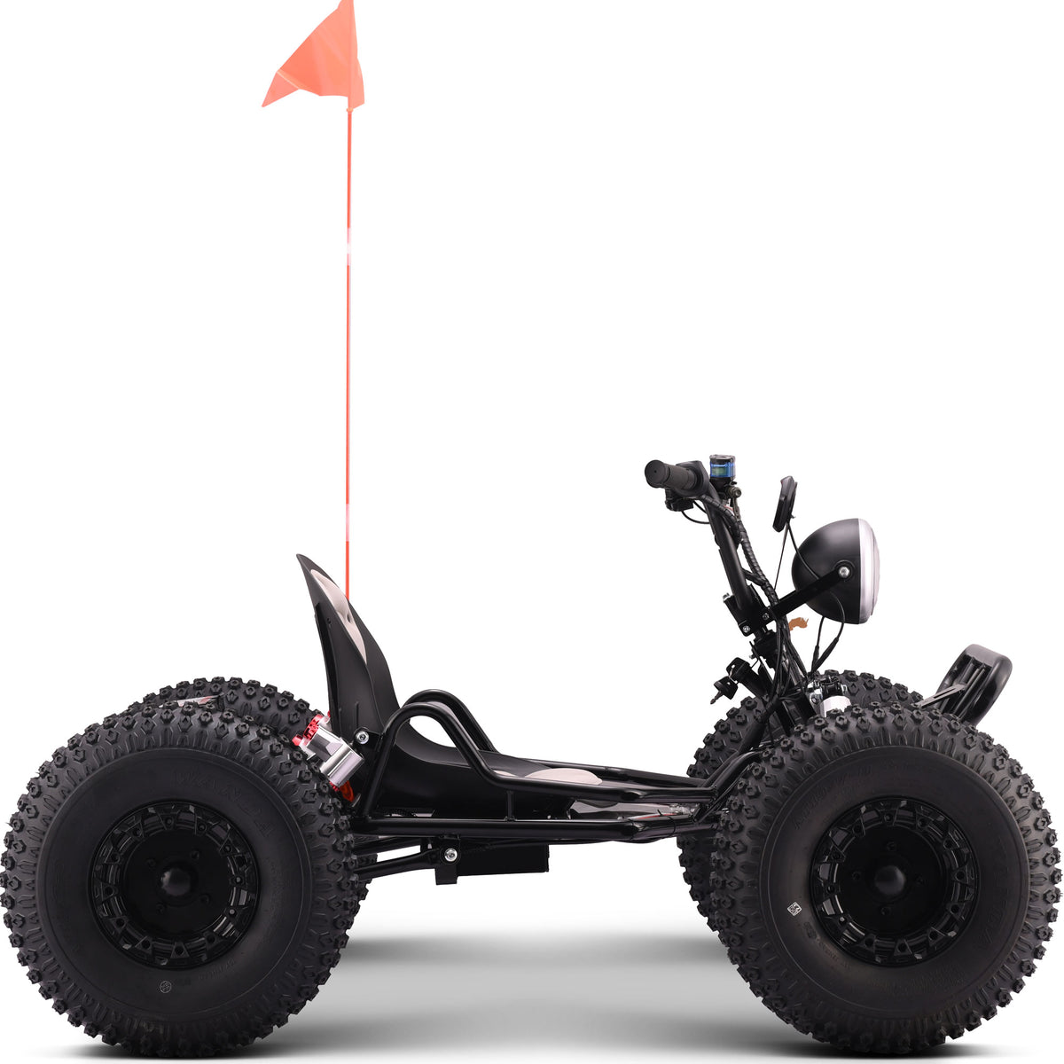 MotoTec Vibe 48v 3000w Electric Go Kart Full Suspension Black by SalePriced.net
