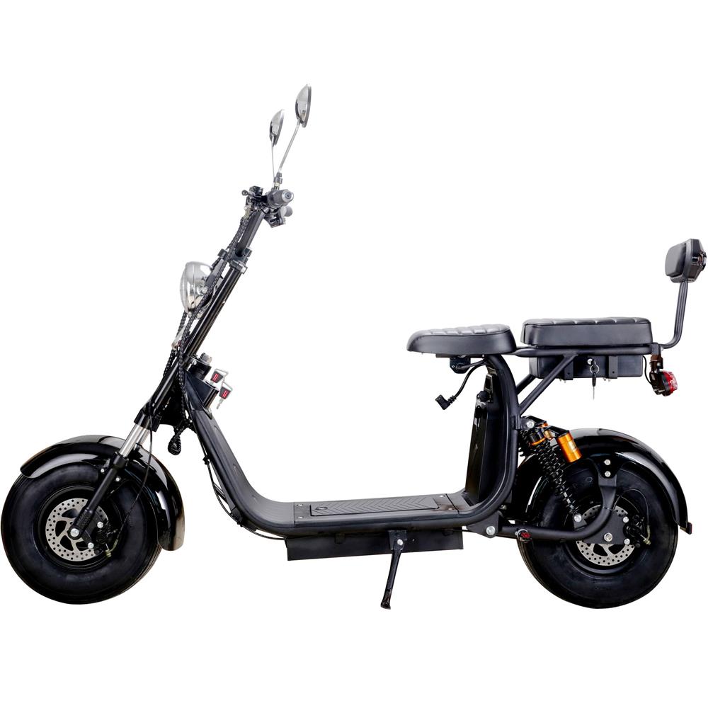 MotoTec Knockout 60v 2000w Lithium Electric Scooter Black by SalePriced.net