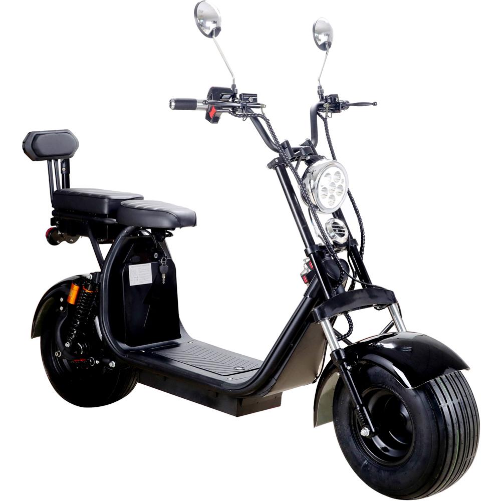 MotoTec Knockout 60v 2000w Lithium Electric Scooter Black by SalePriced.net
