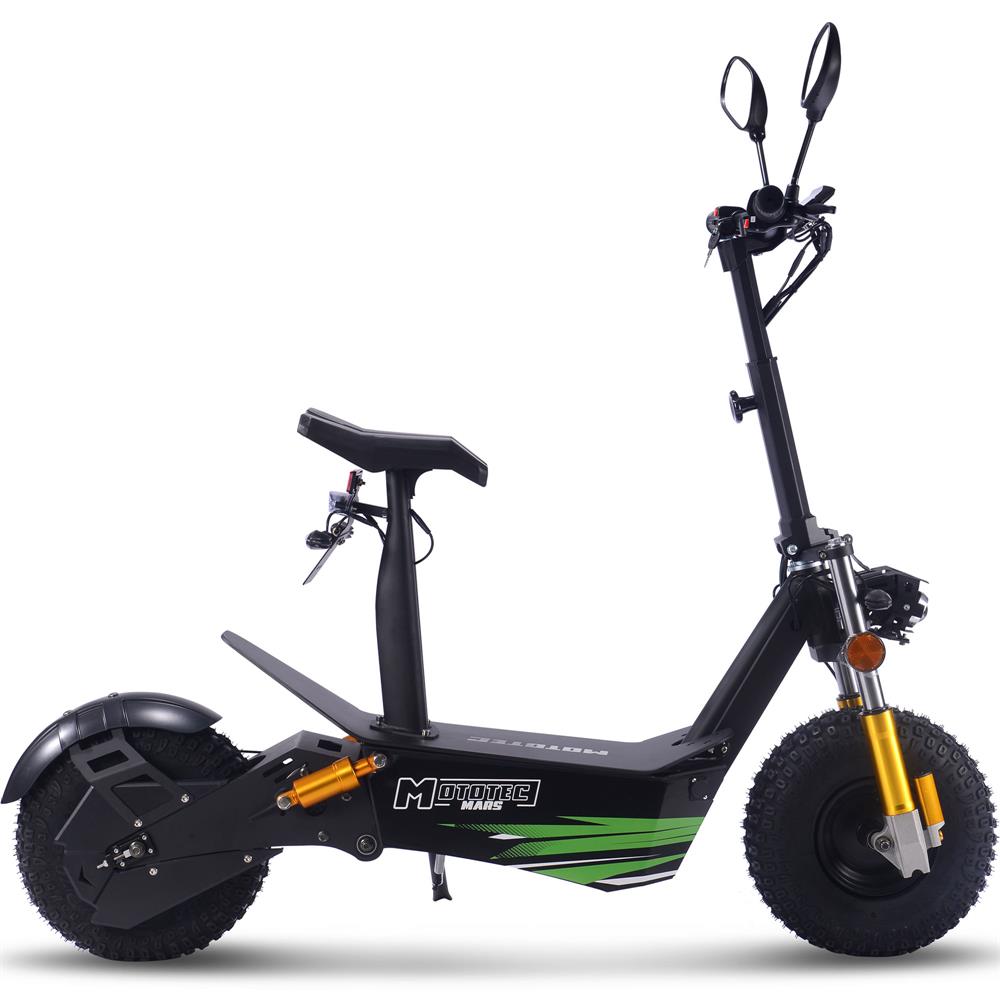 MotoTec Mars 48v 2500w Electric Scooter Black