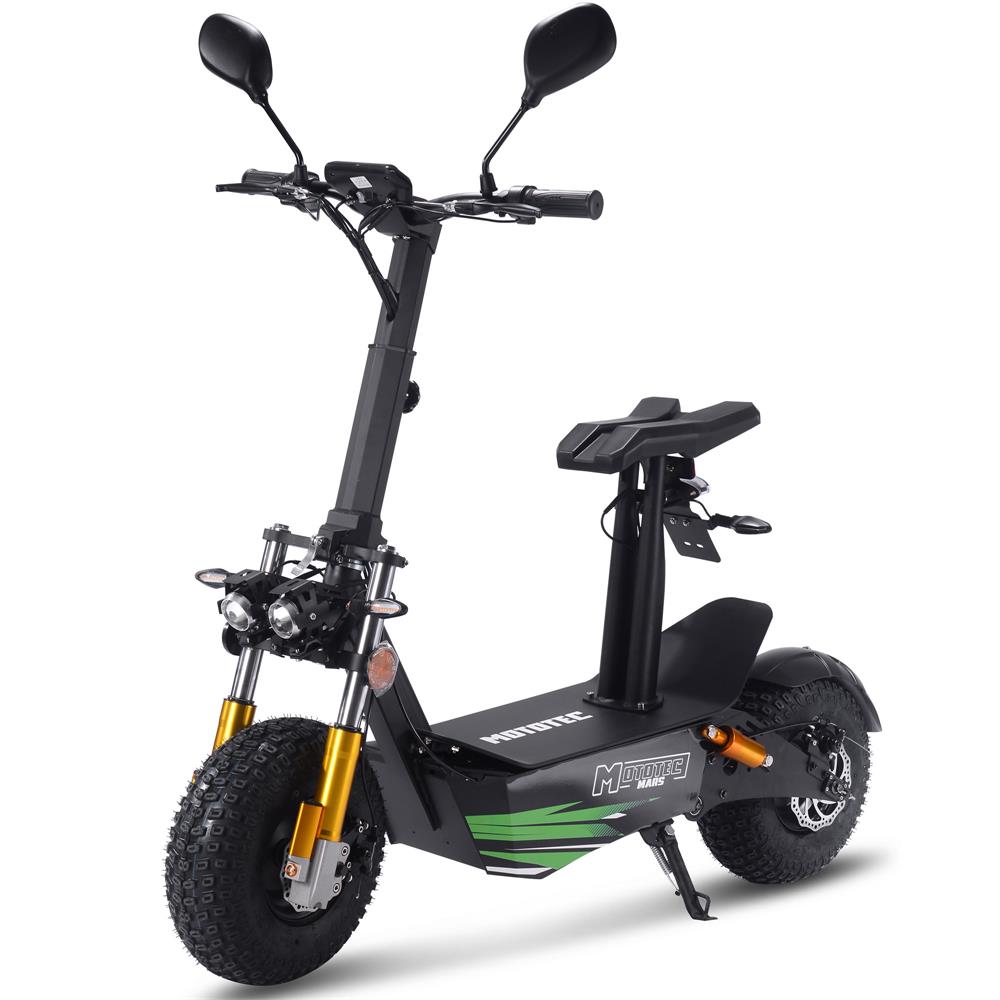 MotoTec Mars 48v 2500w Electric Scooter Black