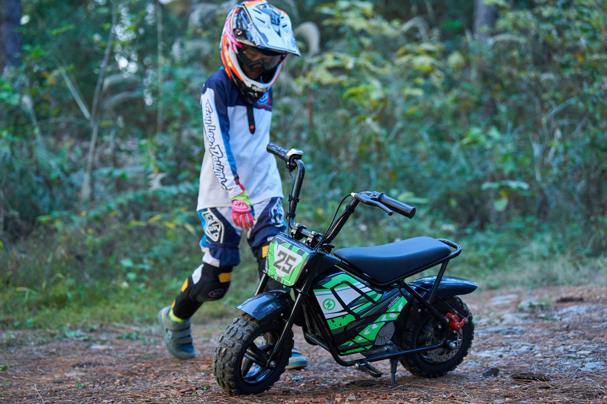 MotoTec 24v 250w Electric Powered Mini Bike Black by SalePriced.net