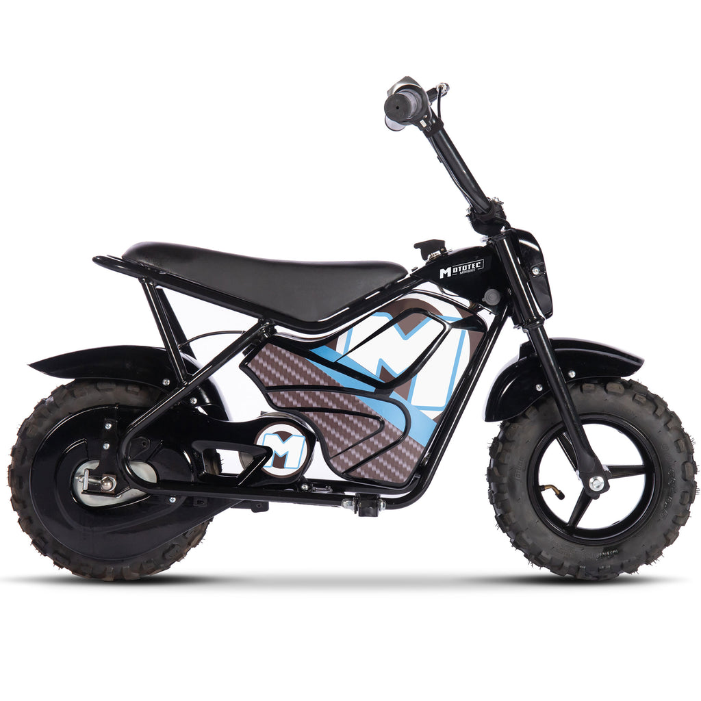 MotoTec 24v 250w Electric Powered Mini Bike Black by SalePriced.net
