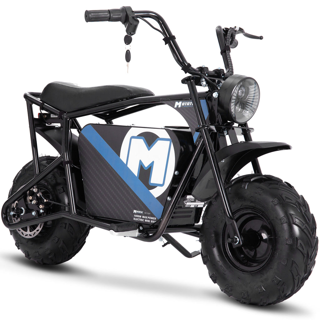 MotoTec 48v 1000w Electric Powered Mini Bike Black by SalePriced.net
