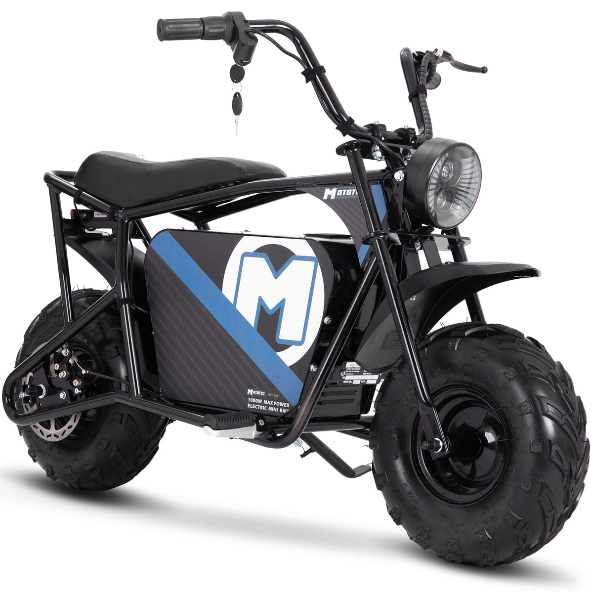 MotoTec 48v 1000w Electric Powered Mini Bike Black by SalePriced.net