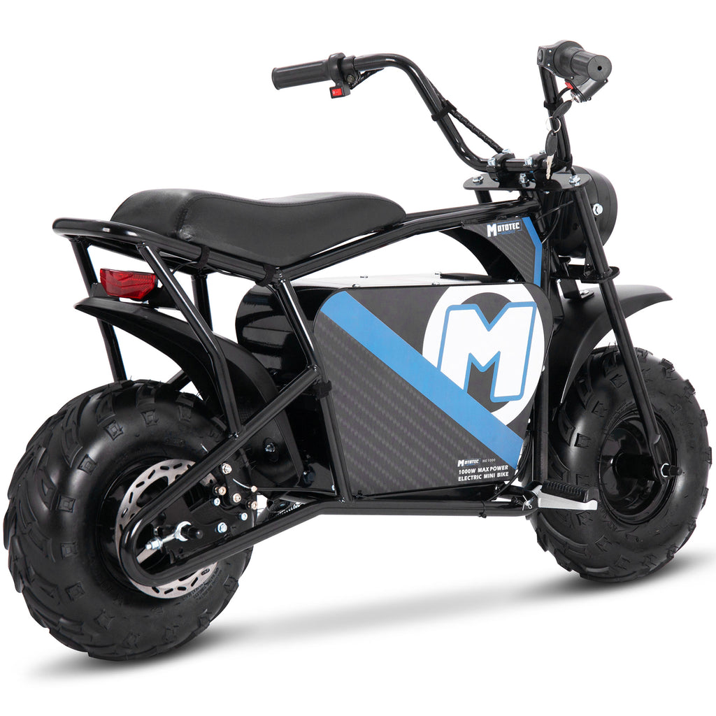 MotoTec 48v 1000w Electric Powered Mini Bike Black by SalePriced.net