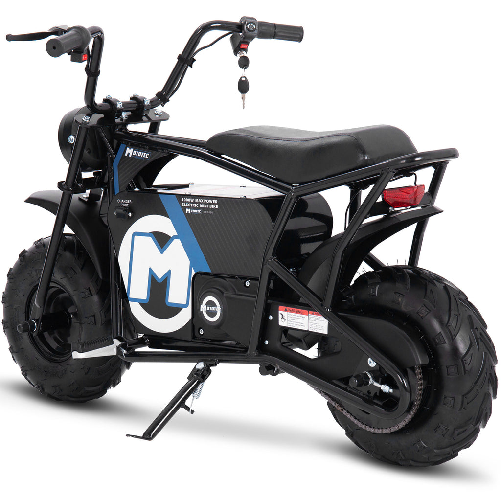 MotoTec 48v 1000w Electric Powered Mini Bike Black by SalePriced.net