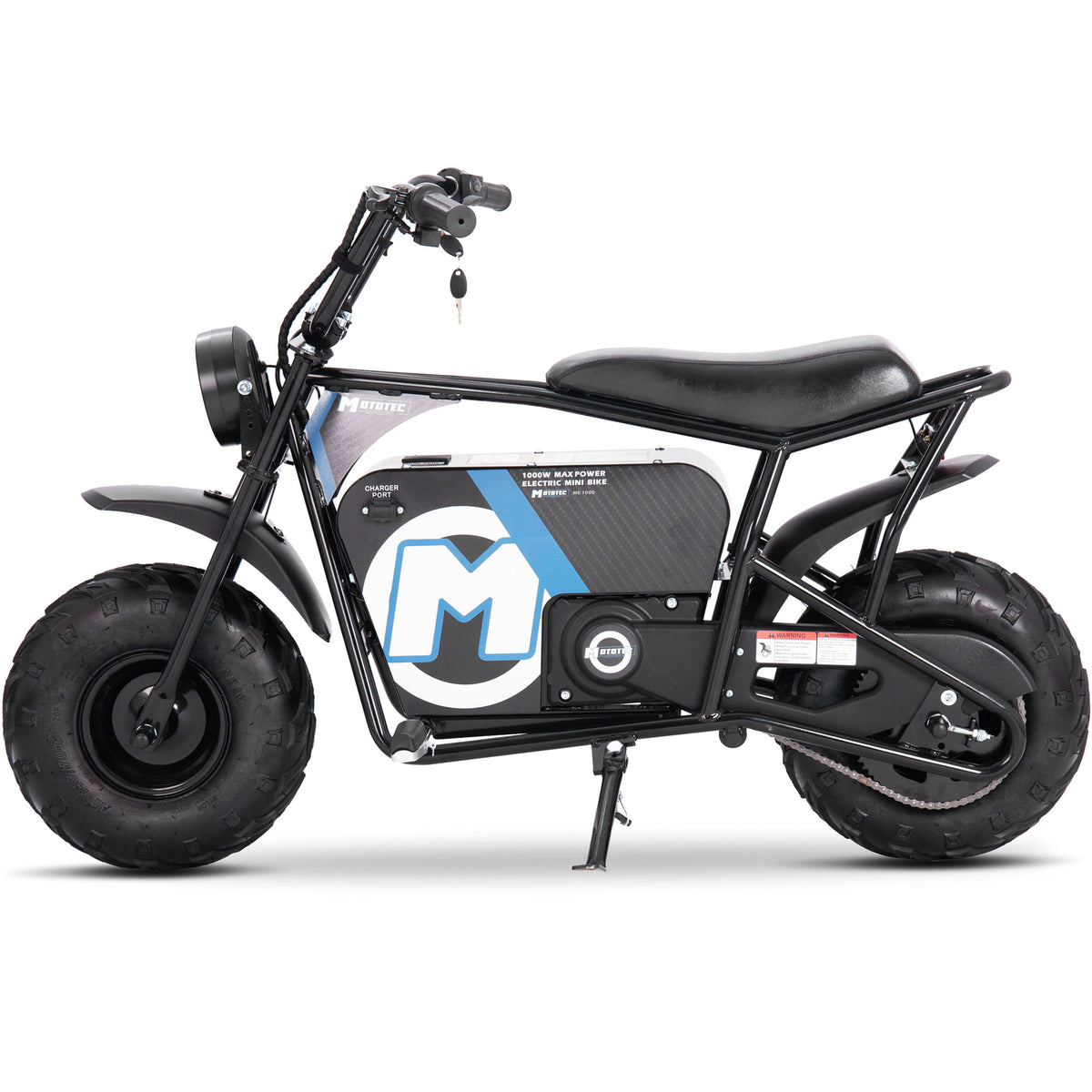 MotoTec 48v 1000w Electric Powered Mini Bike Black by SalePriced.net