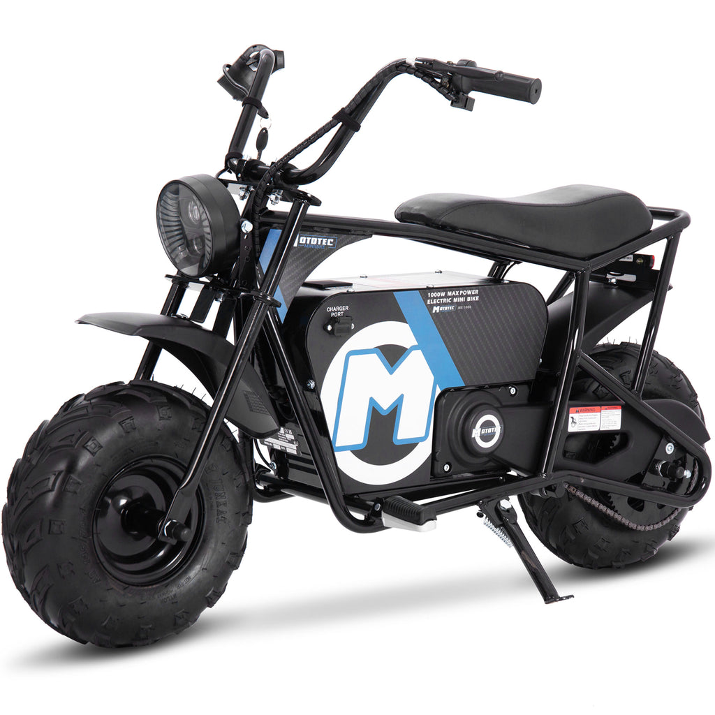 MotoTec 48v 1000w Electric Powered Mini Bike Black by SalePriced.net