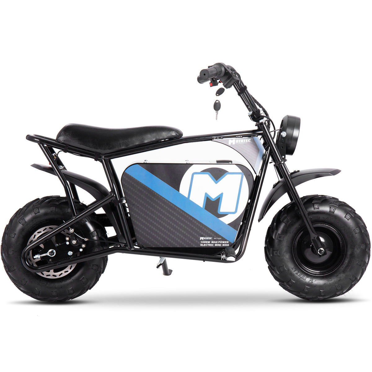 MotoTec 48v 1000w Electric Powered Mini Bike Black by SalePriced.net
