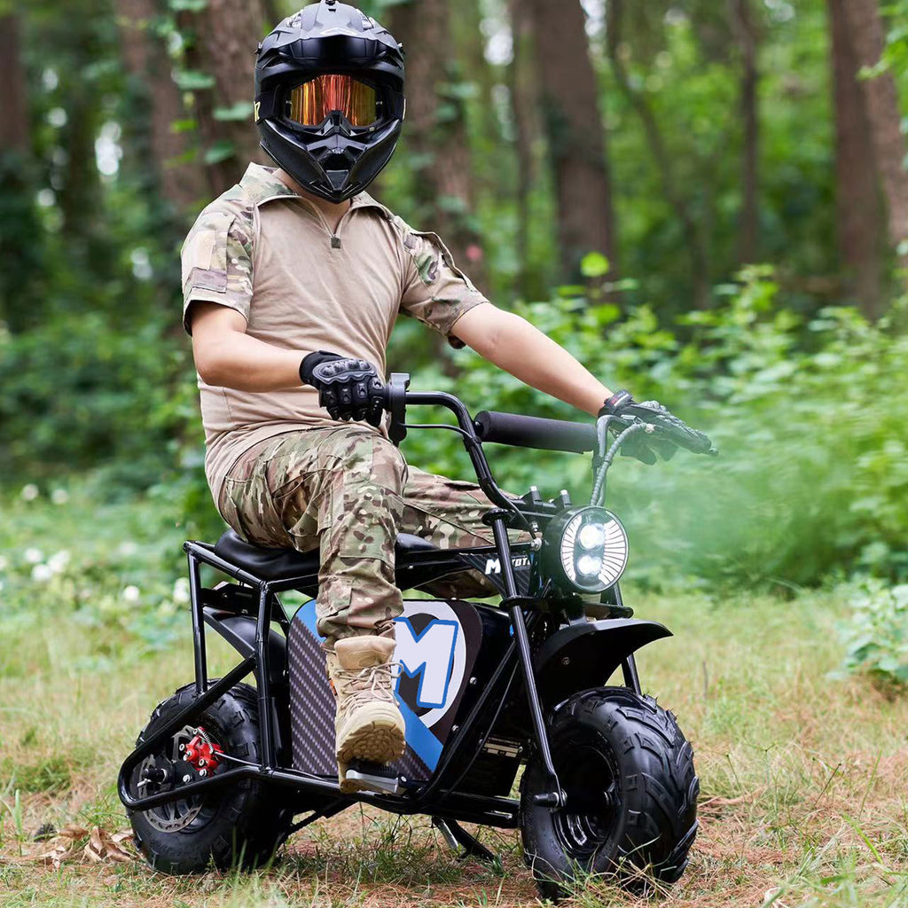 MotoTec 48v 1000w Electric Powered Mini Bike Black by SalePriced.net