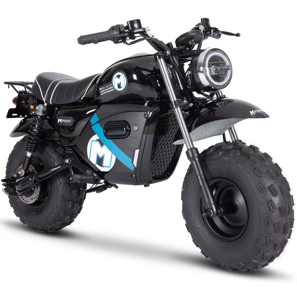 MotoTec 60v 1500w Electric Powered Mini Bike Lithium Black by SalePriced.net