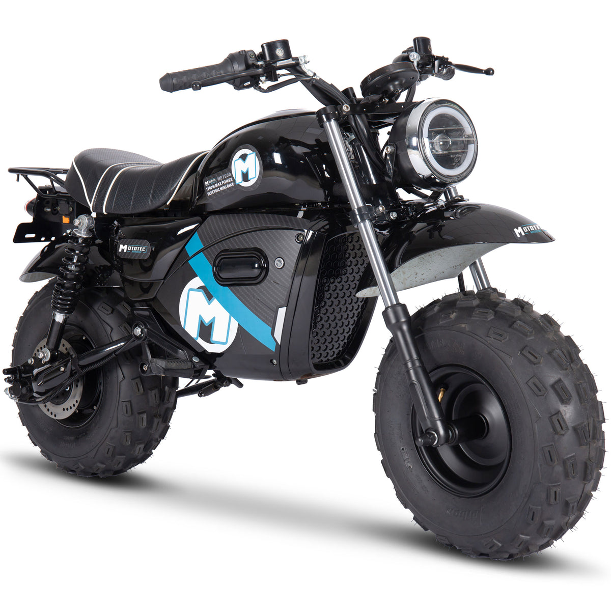 MotoTec 60v 1500w Electric Powered Mini Bike Lithium Black by SalePriced.net