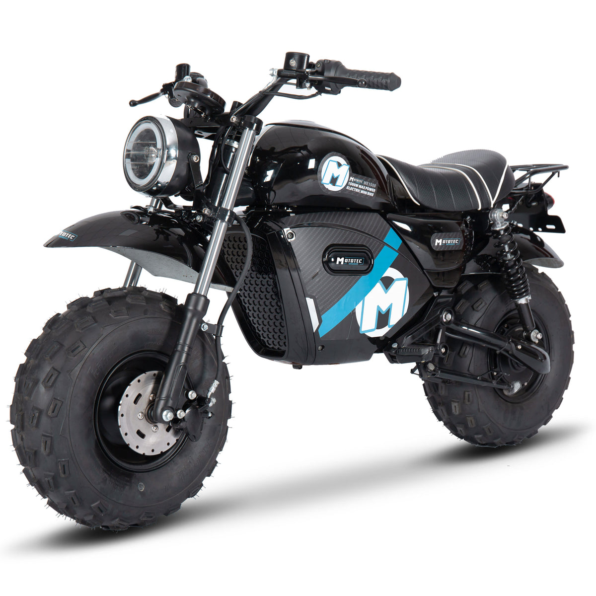MotoTec 60v 1500w Electric Powered Mini Bike Lithium Black by SalePriced.net