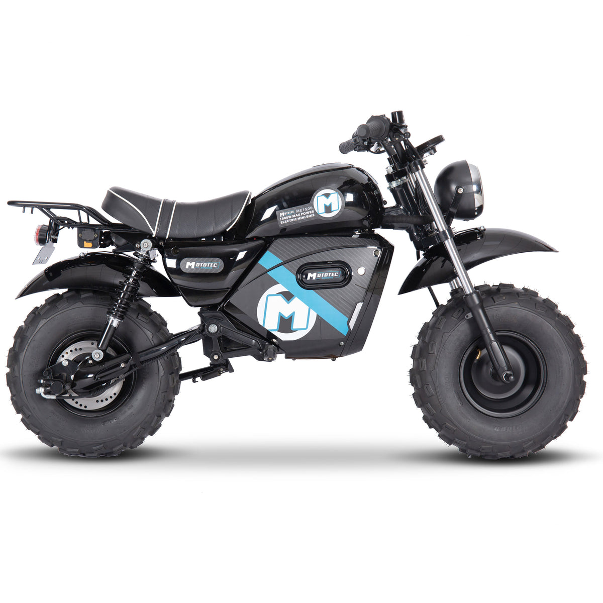 MotoTec 60v 1500w Electric Powered Mini Bike Lithium Black by SalePriced.net