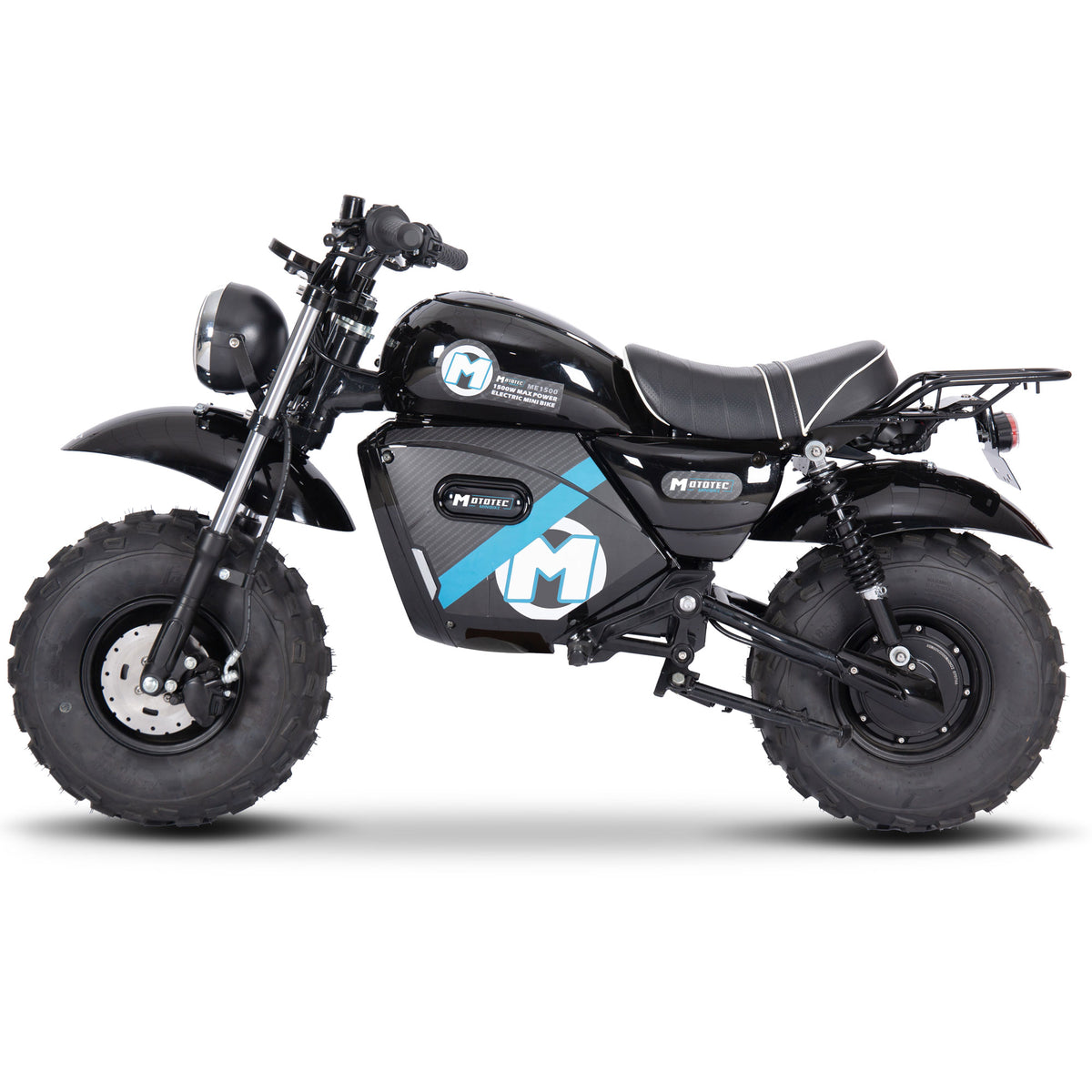 MotoTec 60v 1500w Electric Powered Mini Bike Lithium Black by SalePriced.net
