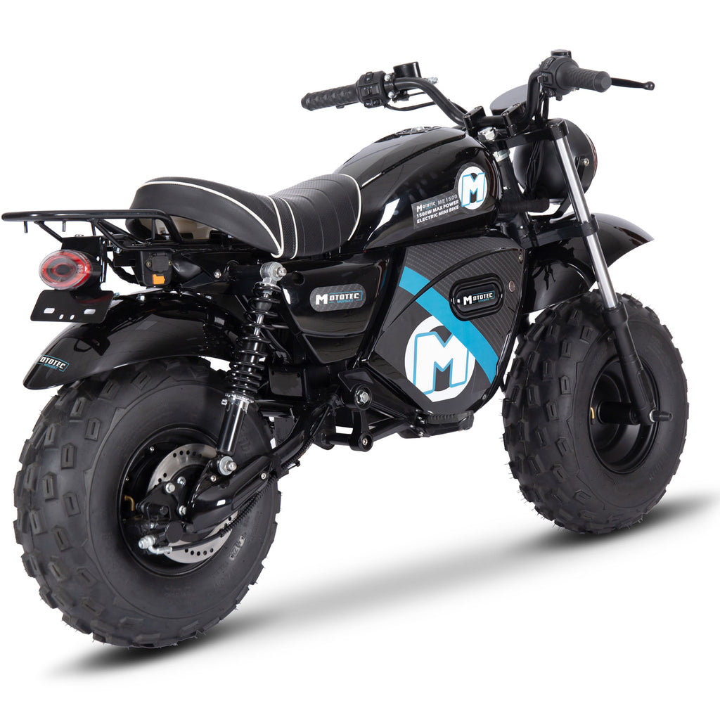 MotoTec 60v 1500w Electric Powered Mini Bike Lithium Black by SalePriced.net