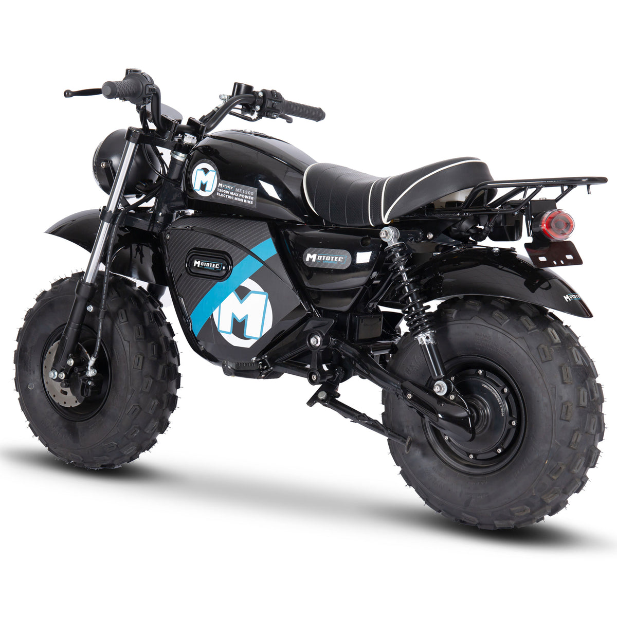 MotoTec 60v 1500w Electric Powered Mini Bike Lithium Black by SalePriced.net