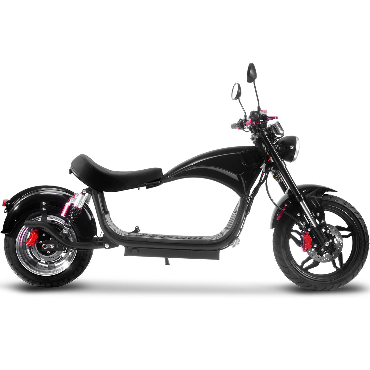 MotoTec Raven 60v 30ah 2500w Lithium Electric Scooter Black by SalePriced.net