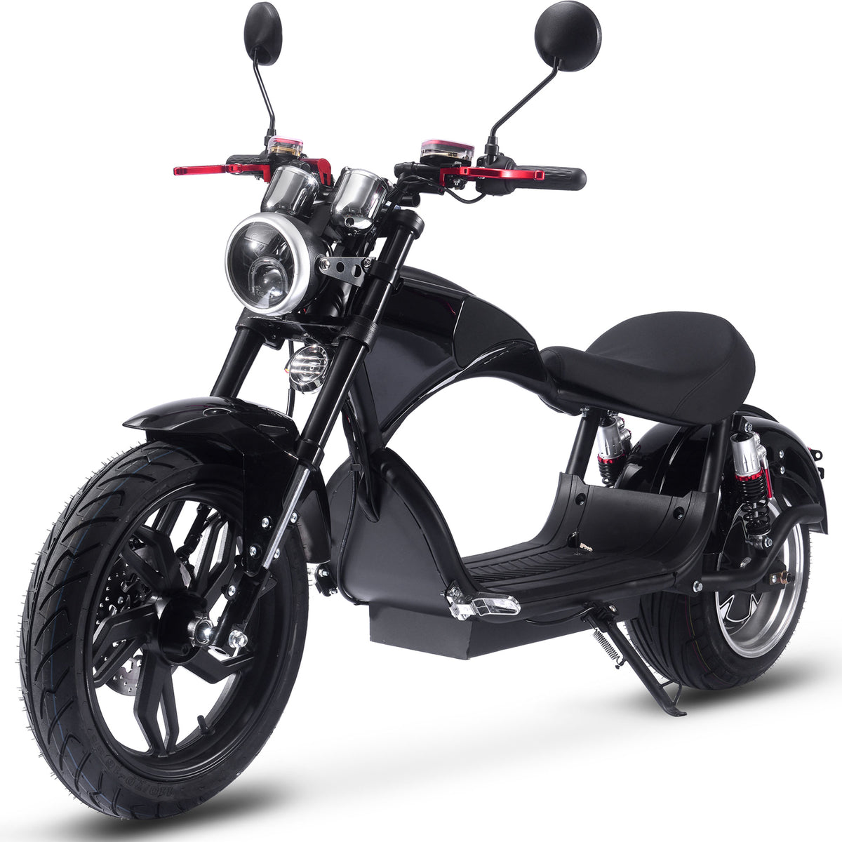 MotoTec Raven 60v 30ah 2500w Lithium Electric Scooter Black by SalePriced.net