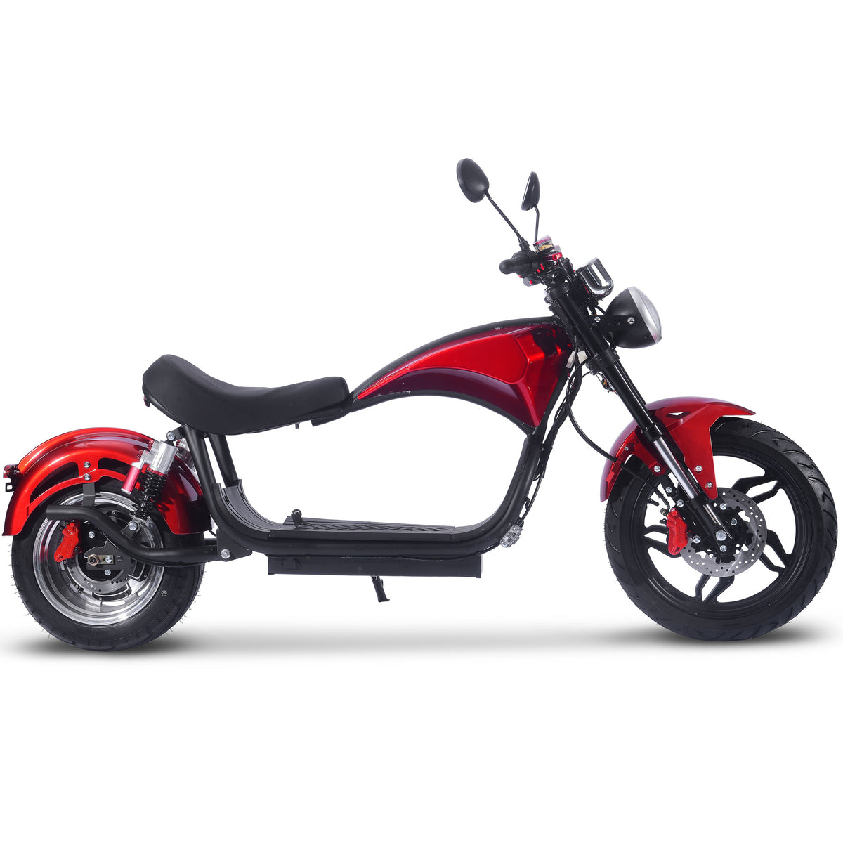 MotoTec Raven 60v 30ah 2500w Lithium Electric Scooter Red by SalePriced.net