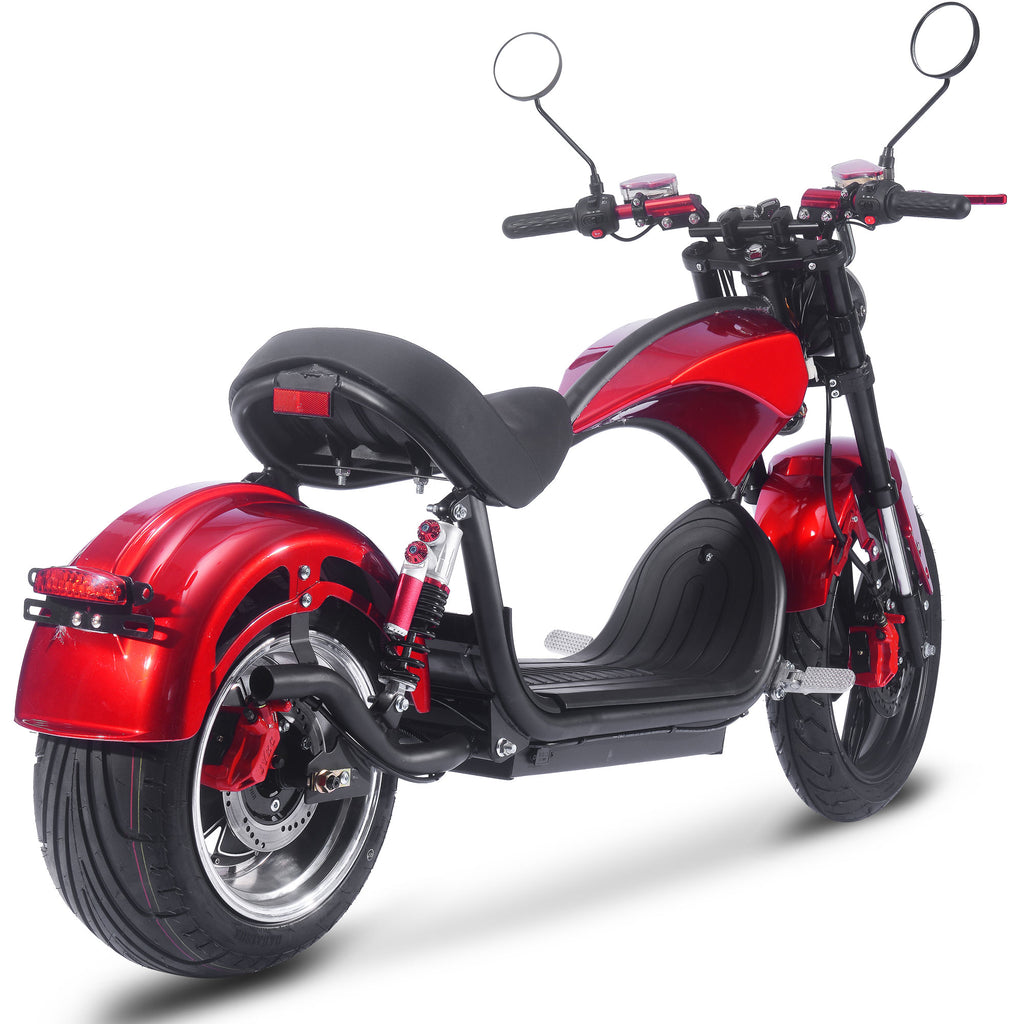 MotoTec Raven 60v 30ah 2500w Lithium Electric Scooter Red by SalePriced.net